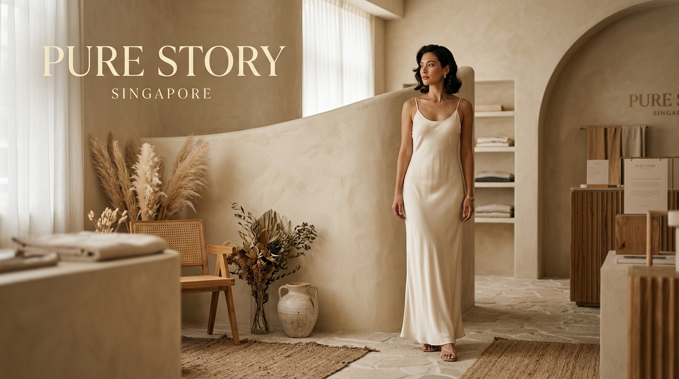 Modern Oriental Silk Dress